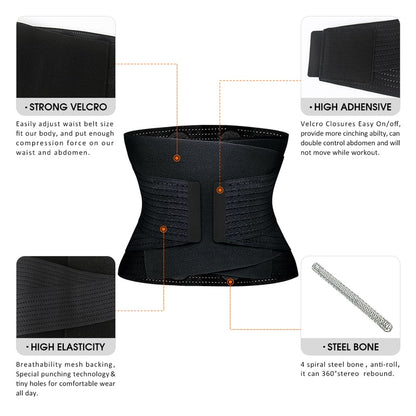 Sweat Waist Trainer Fitness Belt