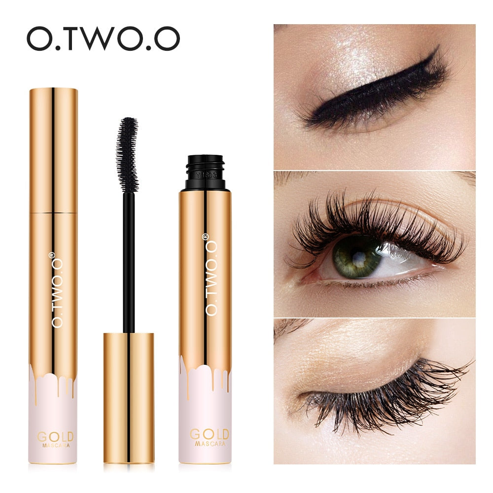 O.TWO.O 3D Mascara Lengthening Black Lash Eyelash Extension  Gold Color